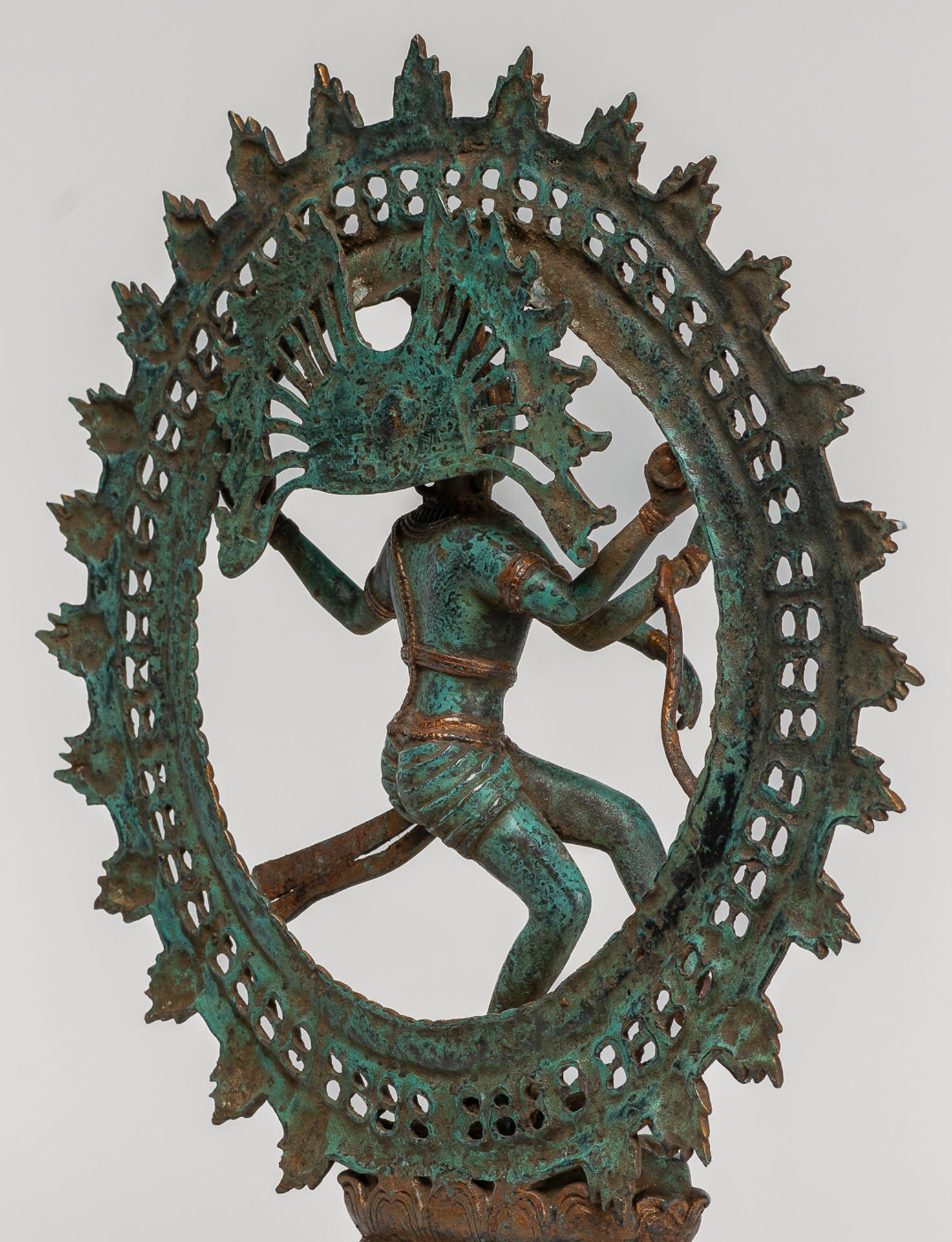 Antique Indian Style Bronze Dancing Shiva statue as Lord Nataraja - 42cm/17"
