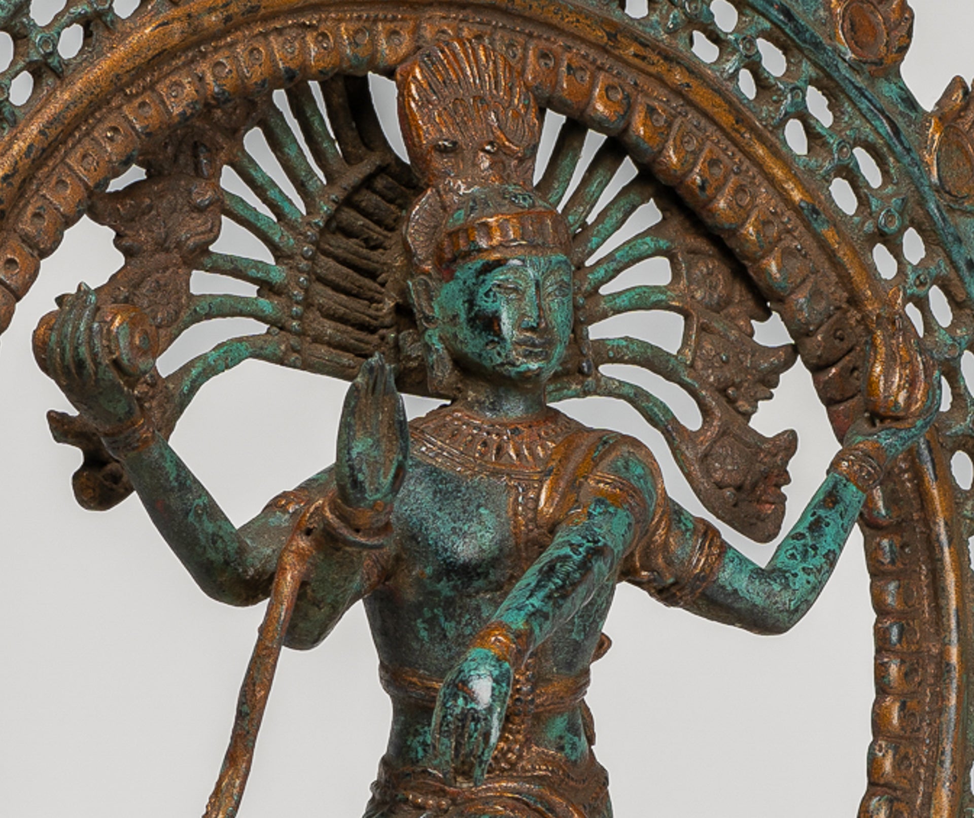 Antique Indian Style Bronze Dancing Shiva statue as Lord Nataraja - 42cm/17"