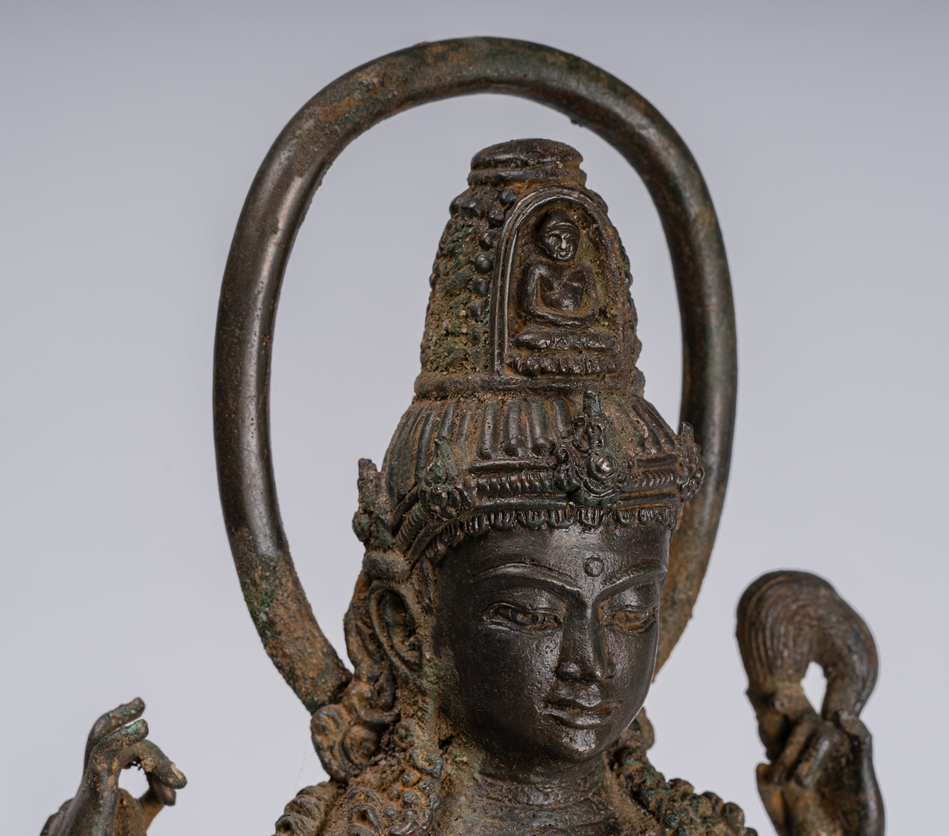Bodhisattva Statue - Antique Indonesian Style Javanese Avalokitesvara Bodhisattva Statue - 51cm/20"