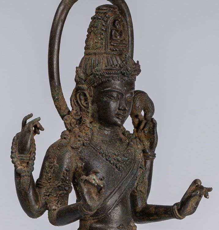 Bodhisattva Statue - Antique Indonesian Style Javanese Avalokitesvara Bodhisattva Statue - 51cm/20"