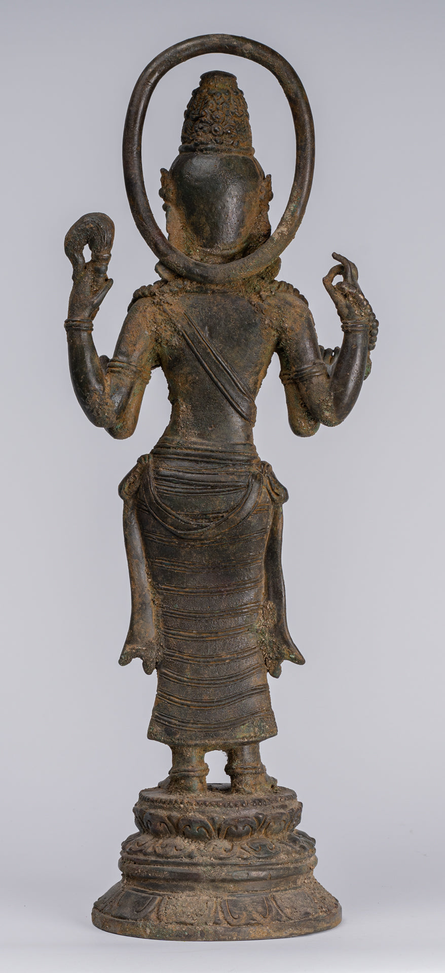 Bodhisattva Statue - Antique Indonesian Style Javanese Avalokitesvara Bodhisattva Statue - 51cm/20"