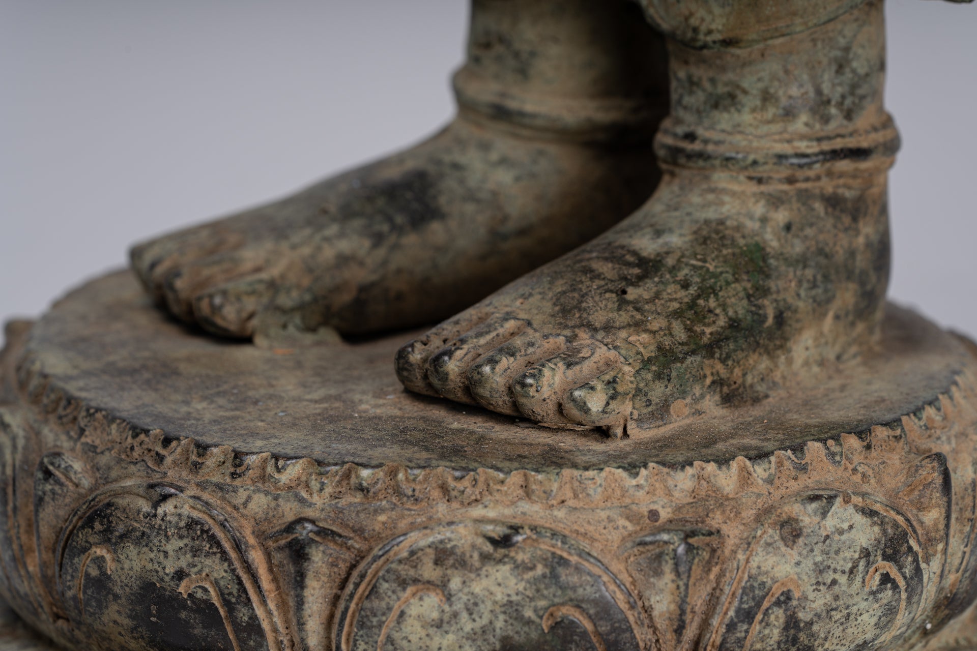 Estatua Shiva - Estatua de 4 brazos de estilo de bronce indonesio antiguo de estilo indonesio - 82 cm/33 "