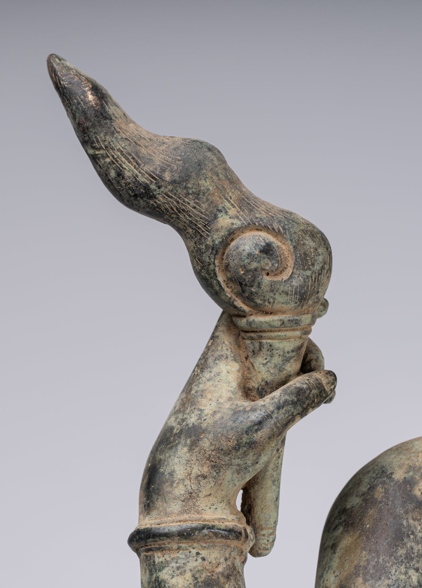 Estatua Shiva - Estatua de 4 brazos de estilo de bronce indonesio antiguo de estilo indonesio - 82 cm/33 "