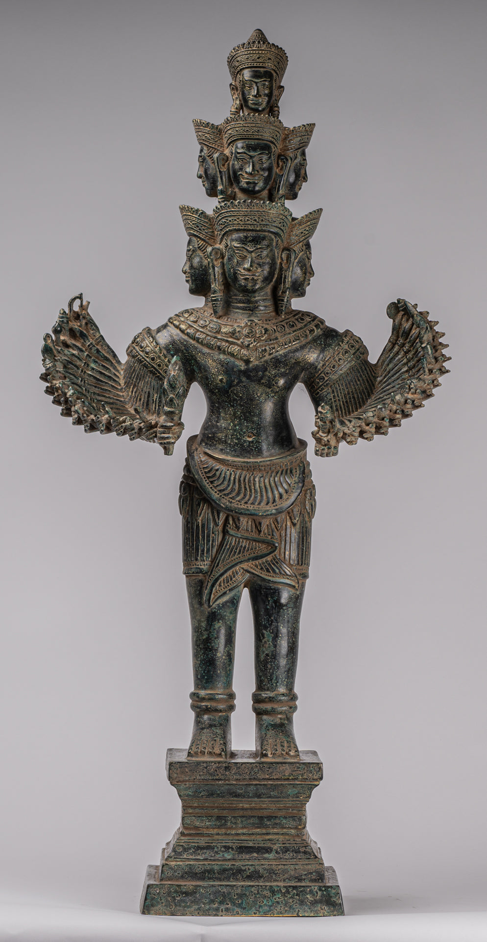 Estatua de la deidad - Bayón de estilo jemer antiguo Prajnaparamita Statue / Goddess - 79cm / 32 "