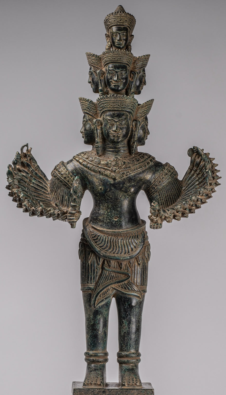 Estatua de la deidad - Bayón de estilo jemer antiguo Prajnaparamita Statue / Goddess - 79cm / 32 "