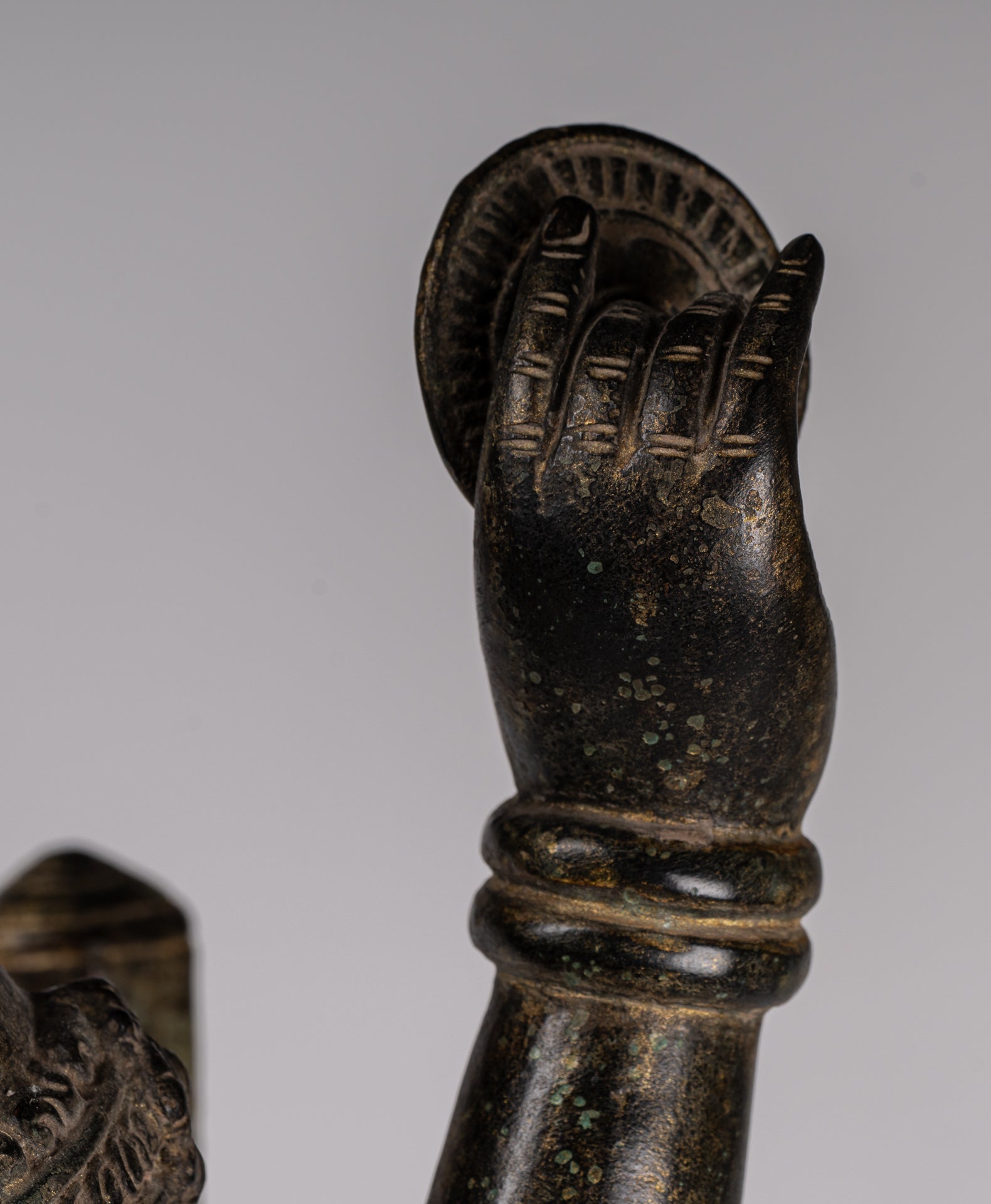 Brahma Statue - Antique Khmer Style Koh Ker Ker Bronze Brahma - Création de Dieu hindou - 94cm / 38 "