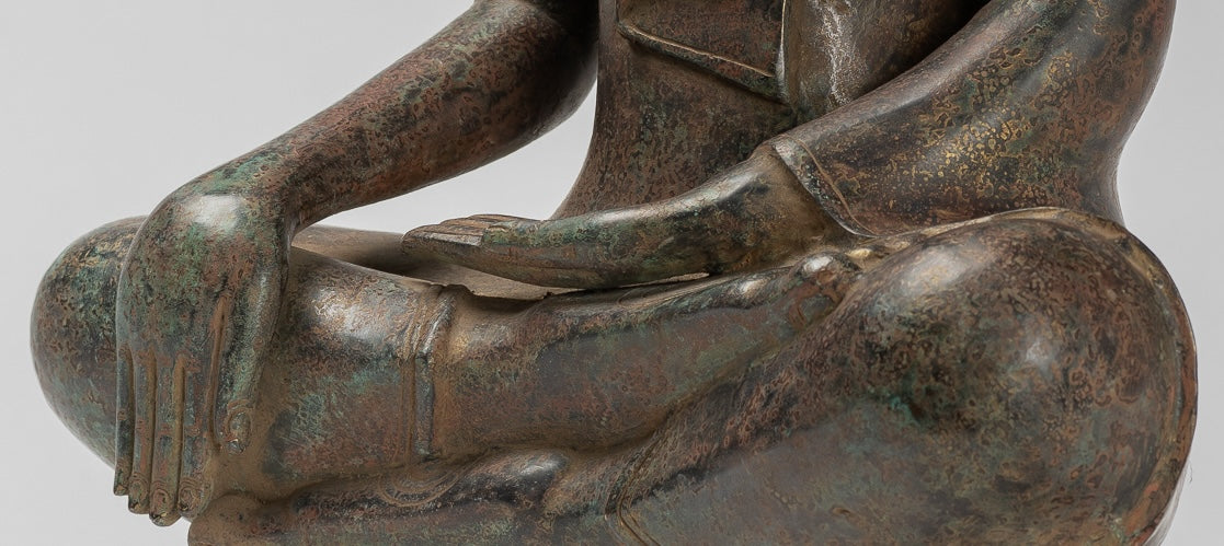 Estatua de Buda - Estatua de Bayón de Bayón de Bronce Estilo de Khmer.