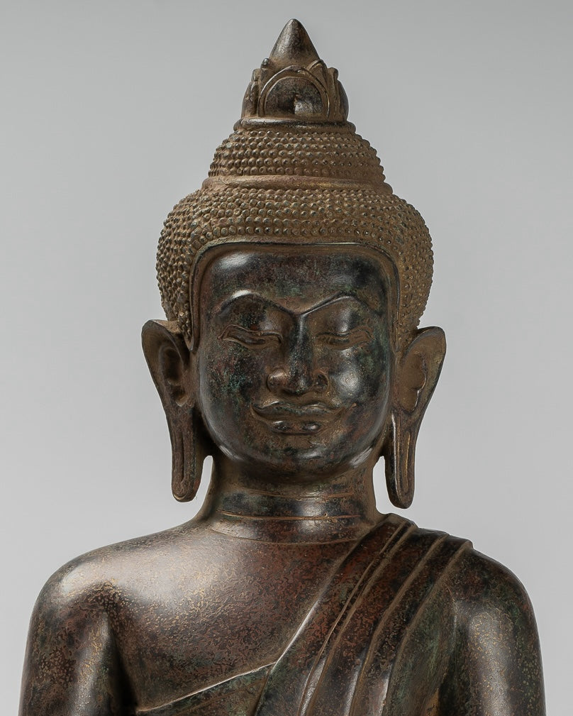 Estatua de Buda - Estatua de Bayón de Bayón de Bronce Estilo de Khmer.