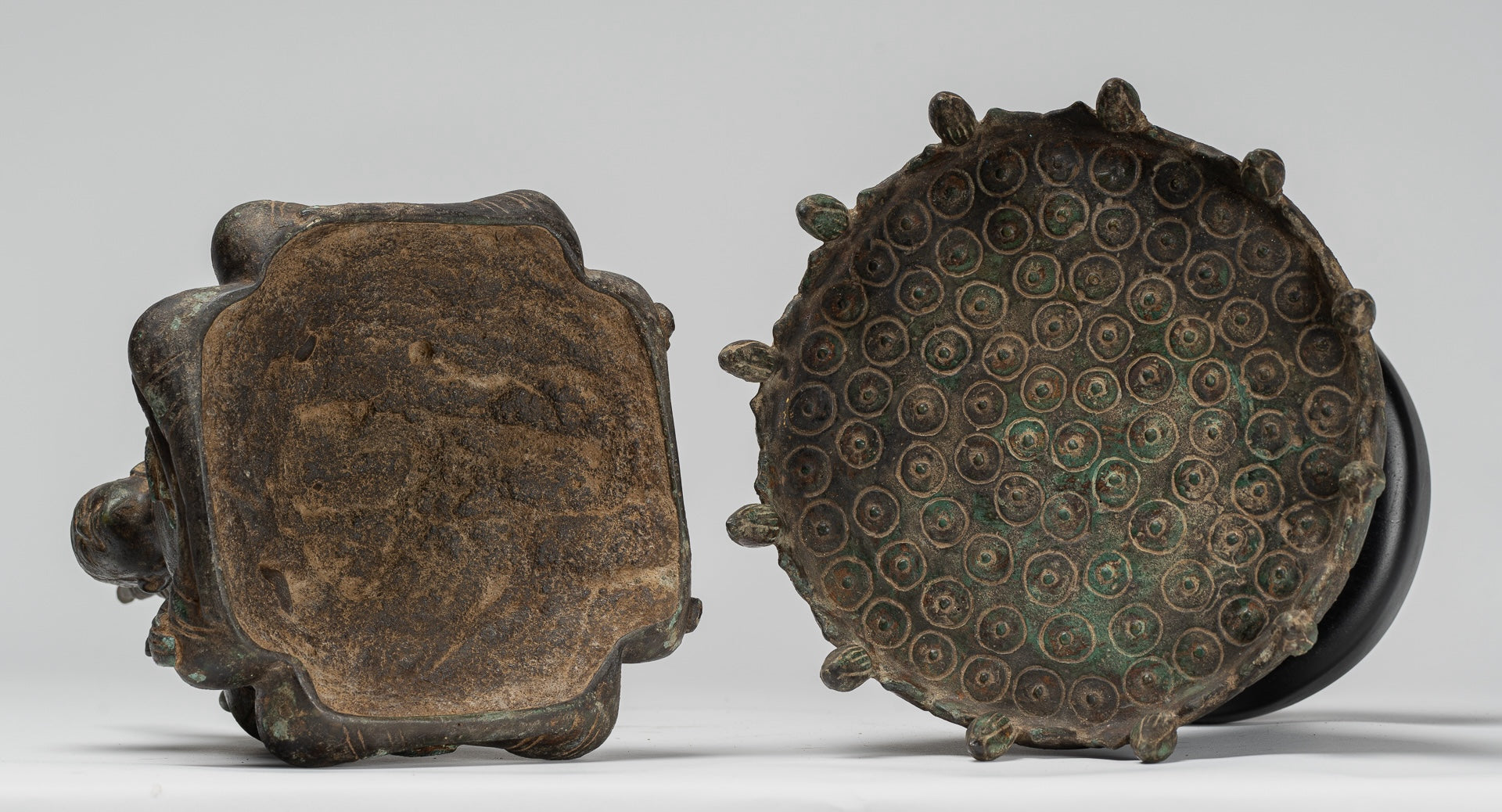 Estatua de Buda de Cuatro Casas de Estilo Jurón Antiguo Jurón - 51 cm/20 "