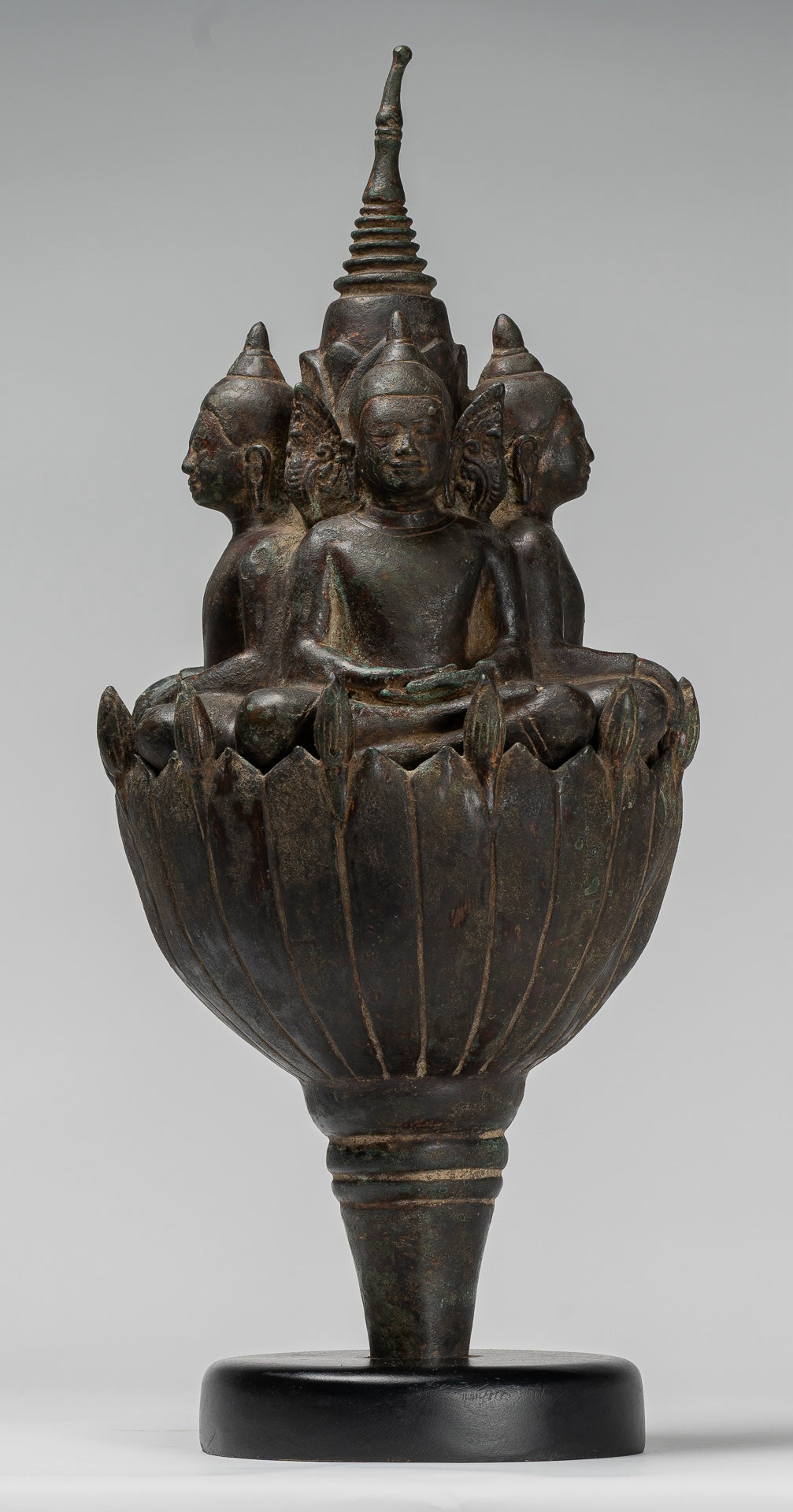 Estatua de Buda de Cuatro Casas de Estilo Jurón Antiguo Jurón - 51 cm/20 "