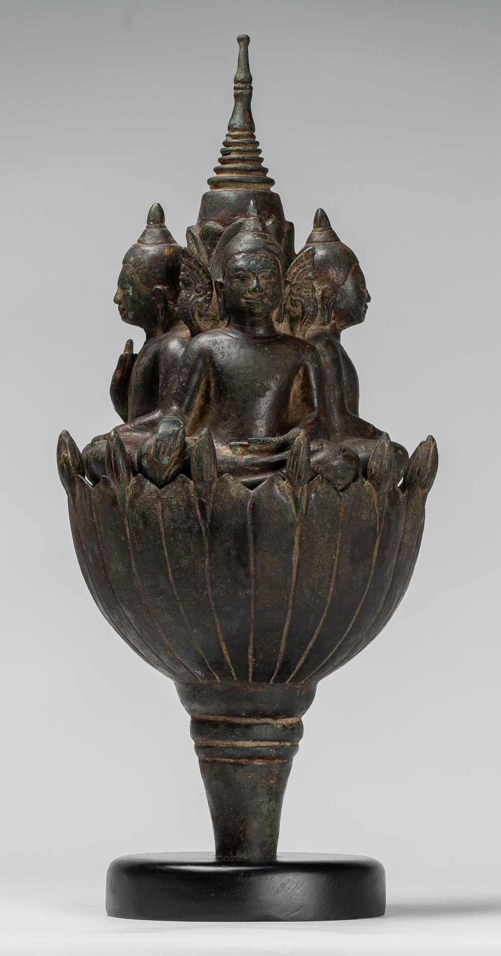 Estatua de Buda de Cuatro Casas de Estilo Jurón Antiguo Jurón - 51 cm/20 "