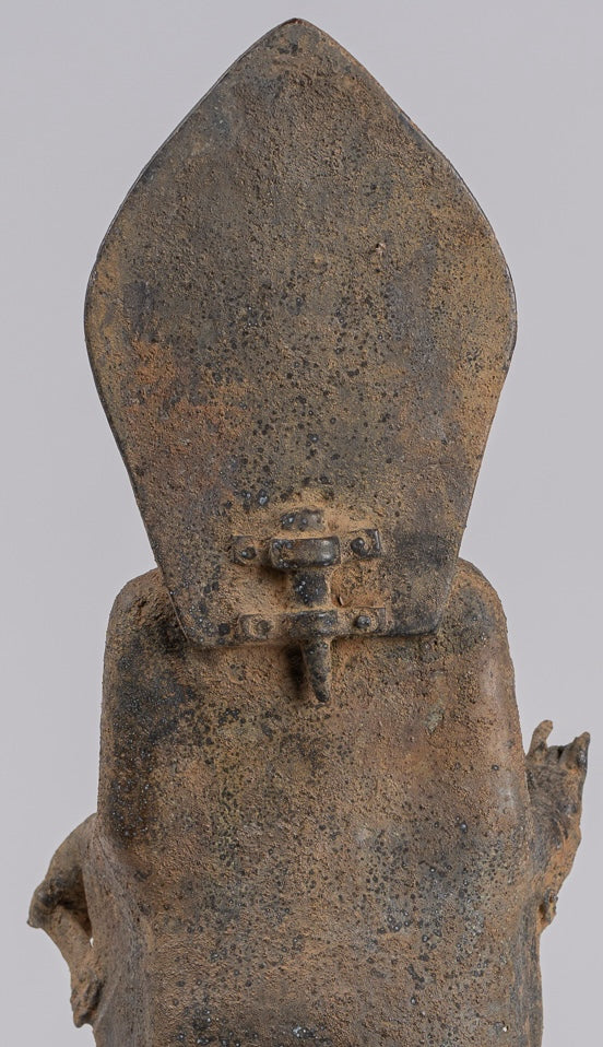 Buddha Statue - Antique Indonesian Style Bronze Javanese Teaching Buddha - 45cm/18"