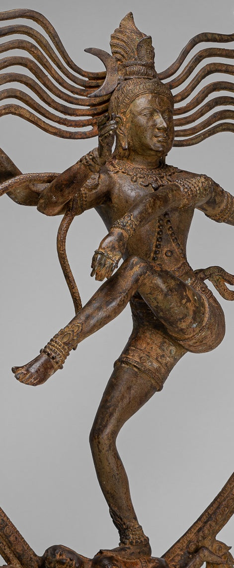 Large Shiva Statue - Antique Indian Style Bronze Dancing Shiva statue as Lord Nataraja - 109cm(44") Tall