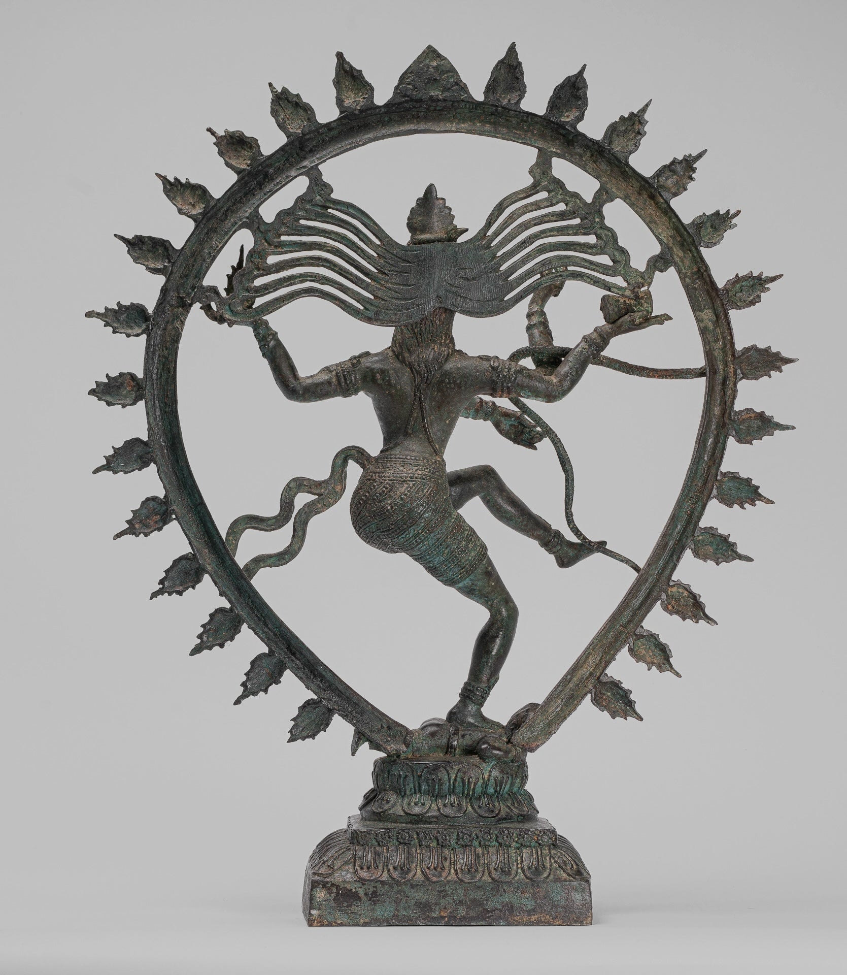 Large Shiva Statue - Antique Indian Style Bronze Dancing Shiva statue as Lord Nataraja - 67cm(27") Tall