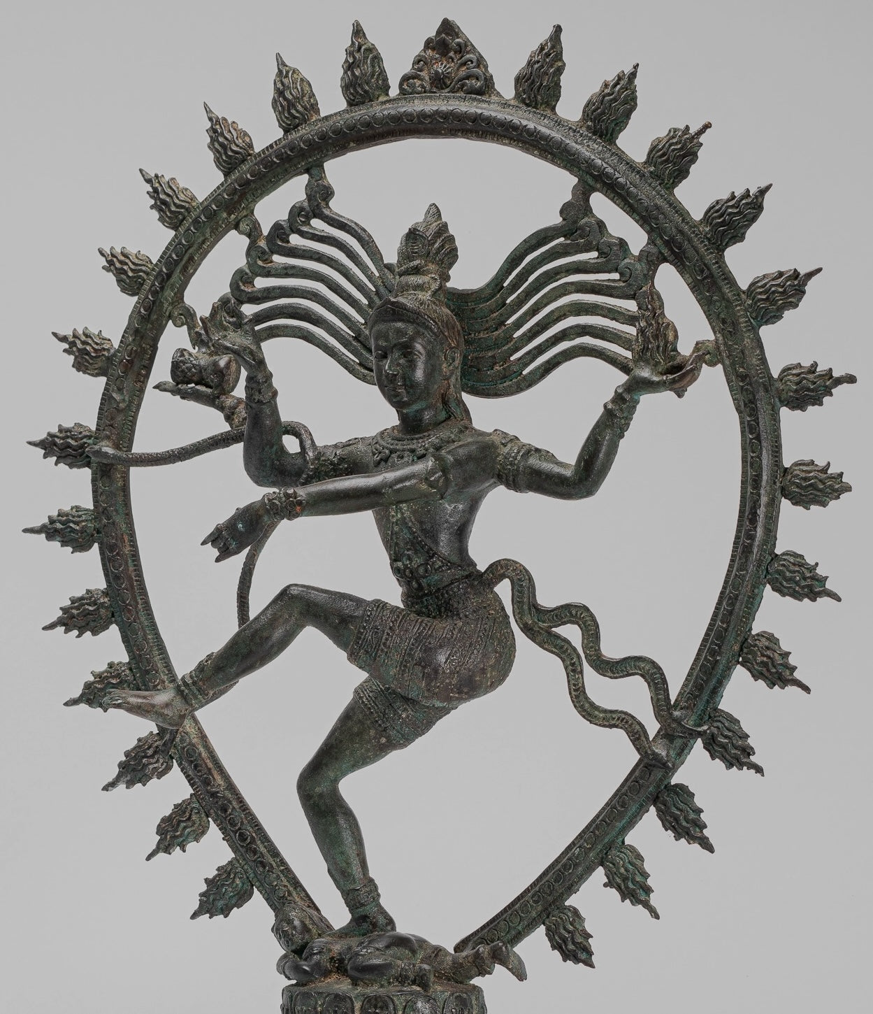 Large Shiva Statue - Antique Indian Style Bronze Dancing Shiva statue as Lord Nataraja - 67cm(27") Tall