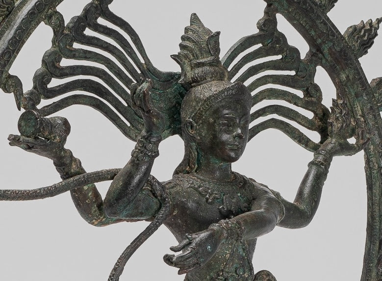 Large Shiva Statue - Antique Indian Style Bronze Dancing Shiva statue as Lord Nataraja - 67cm(27") Tall