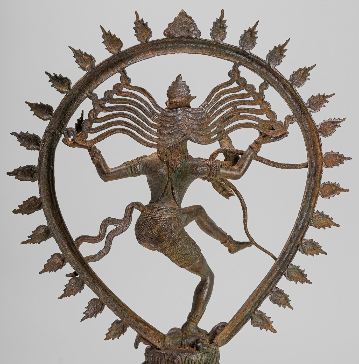 Large Shiva Statue - Antique Indian Style Bronze Dancing Shiva statue as Lord Nataraja - 67cm(27") Tall