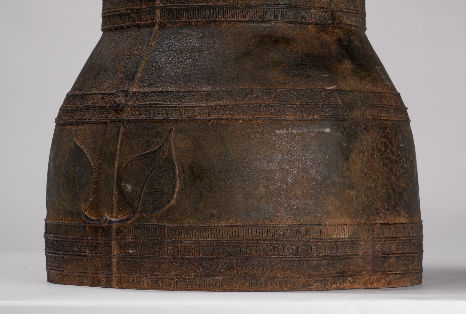 Vietnamese Rain Drum - Antique Vietnamese Style Bronze Free Standing Rain Drum - 47cm/19"