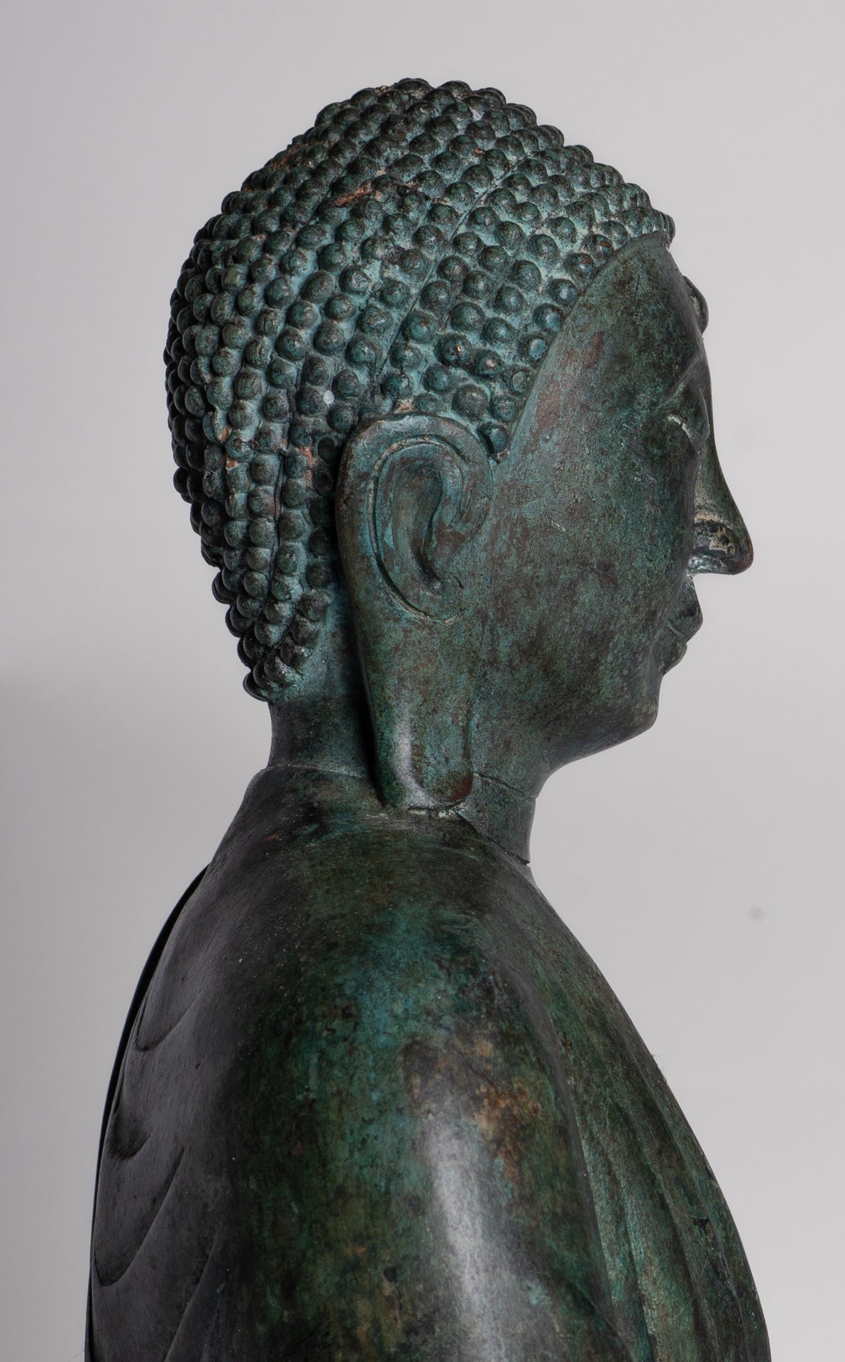 Japanese Buddha - Antique Japanese Style Bronze Seated Meditation Amitabha Buddha Statue - 38cm/15"