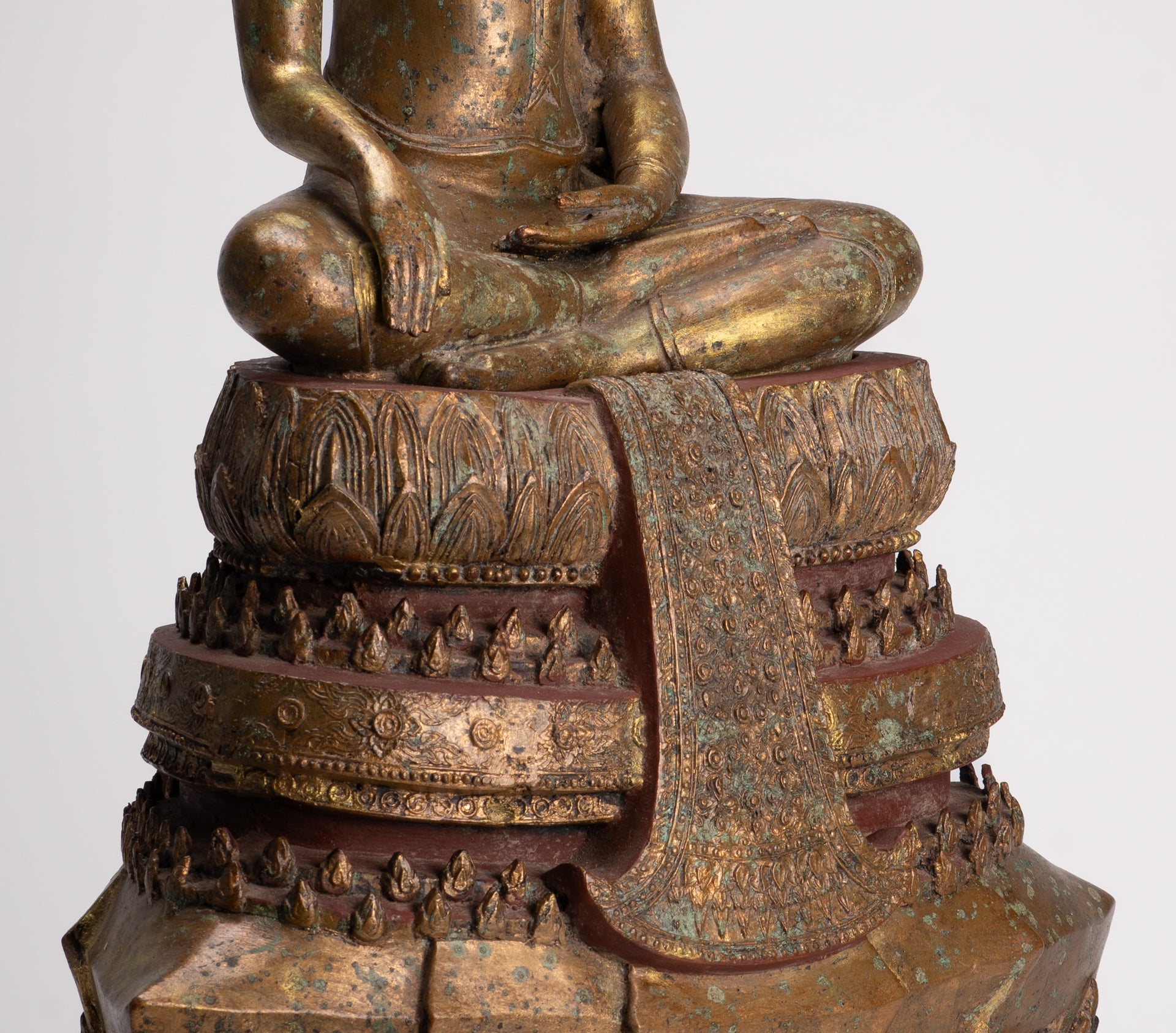 Buddha Statue - Antique Sukhothai Style Thai Enlightenment Buddha Statue - 71cm/28"