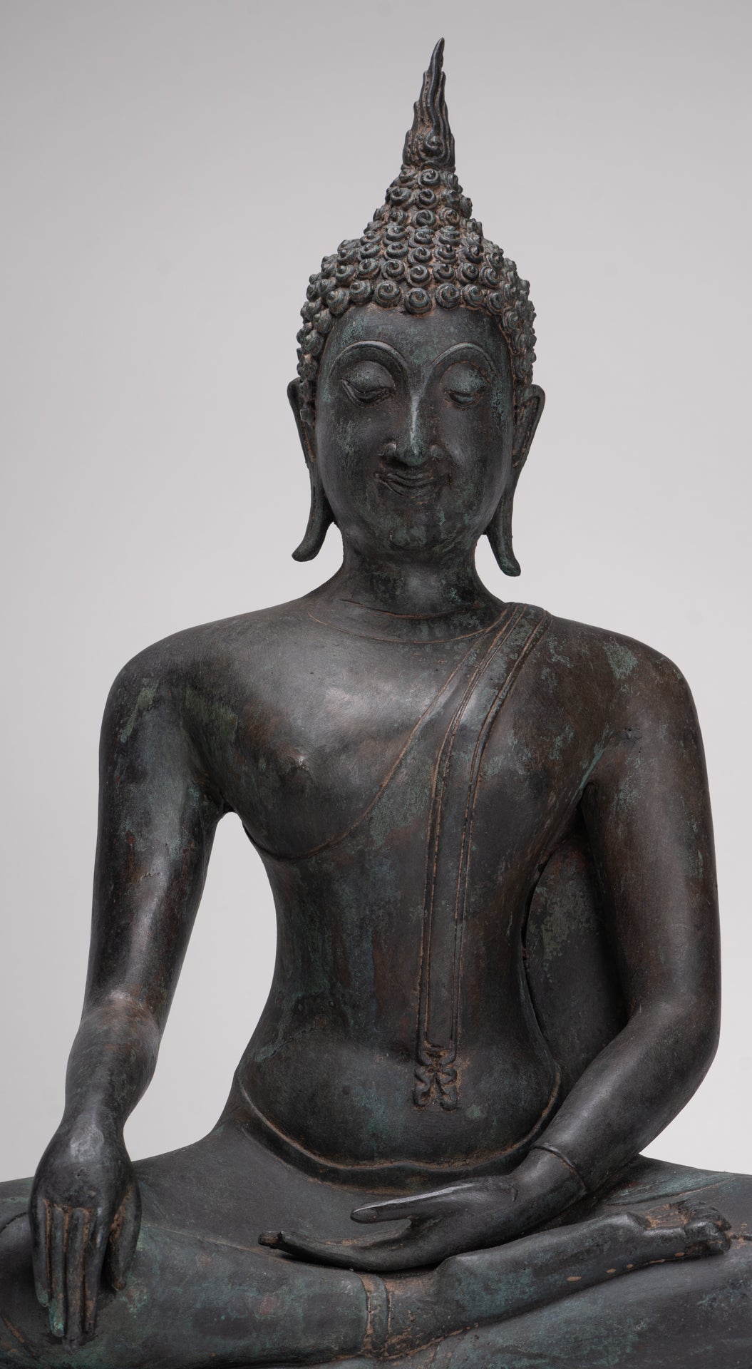 Buddha Statue - Antique Thai Style Sukhothai Enlightenment Buddha Statue - 54cm/22"