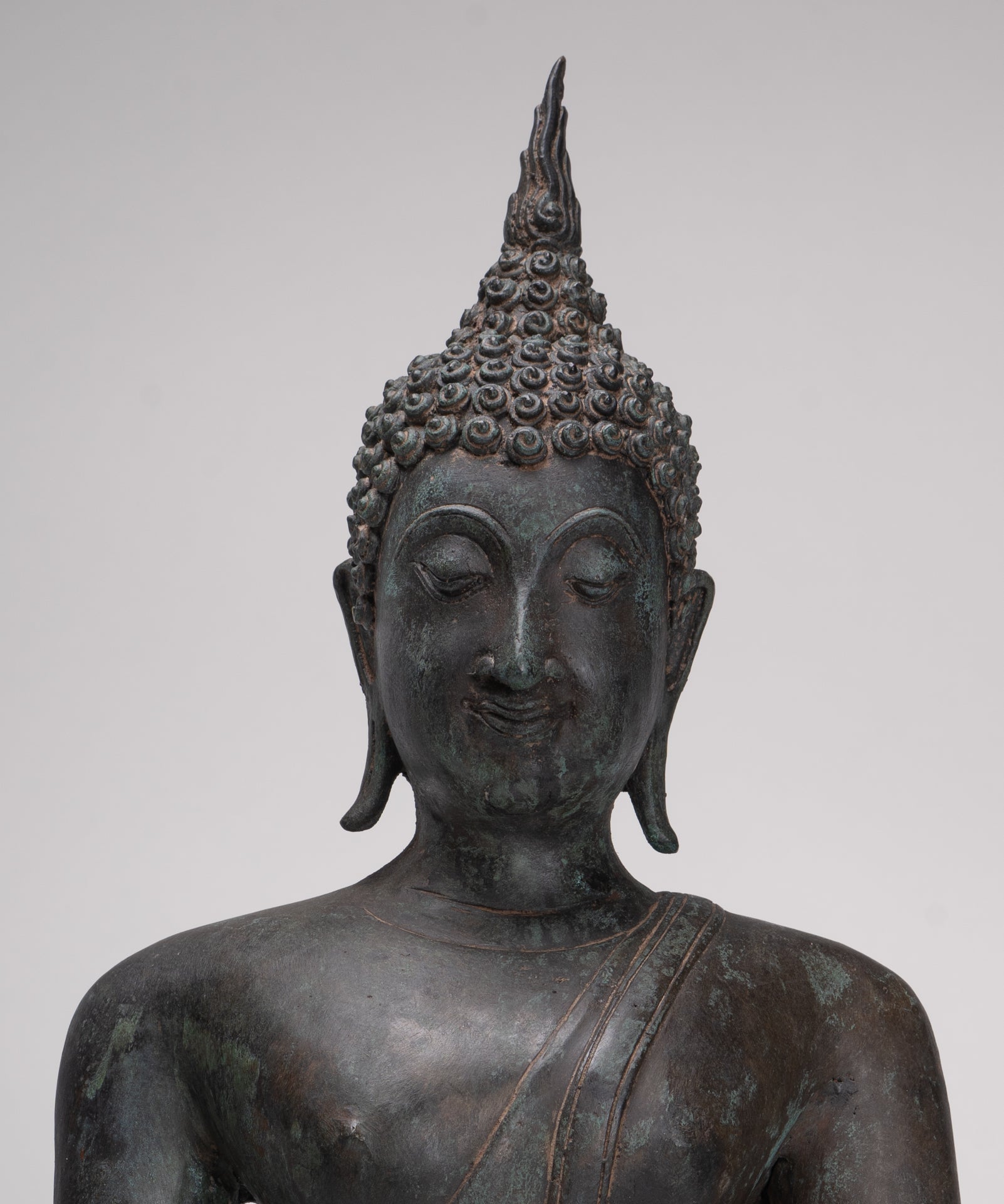 Buddha Statue - Antique Thai Style Sukhothai Enlightenment Buddha Statue - 54cm/22"