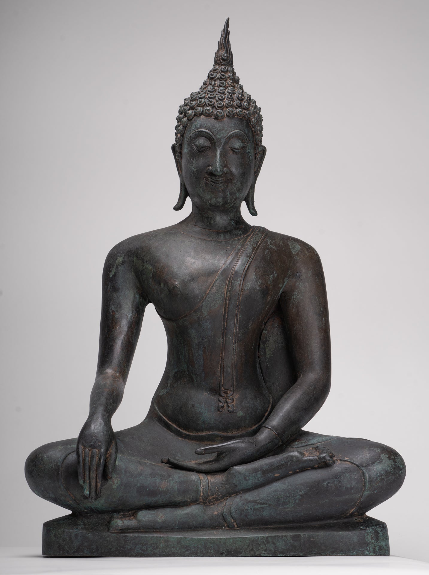 Buddha Statue - Antique Thai Style Sukhothai Enlightenment Buddha Statue - 54cm/22"