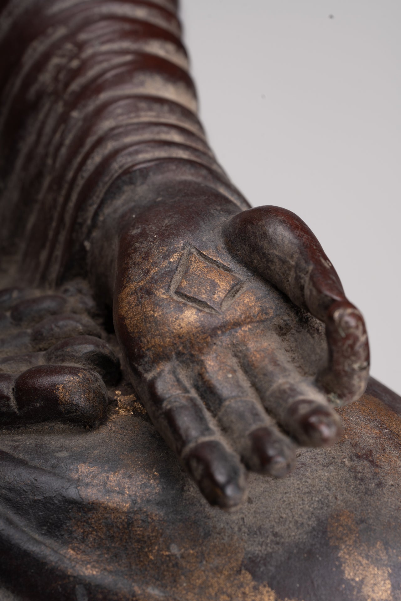 Masterpiece Buddha Statue - Antique Tibet Style Seated Teaching Buddha Statue - 88cm/35"