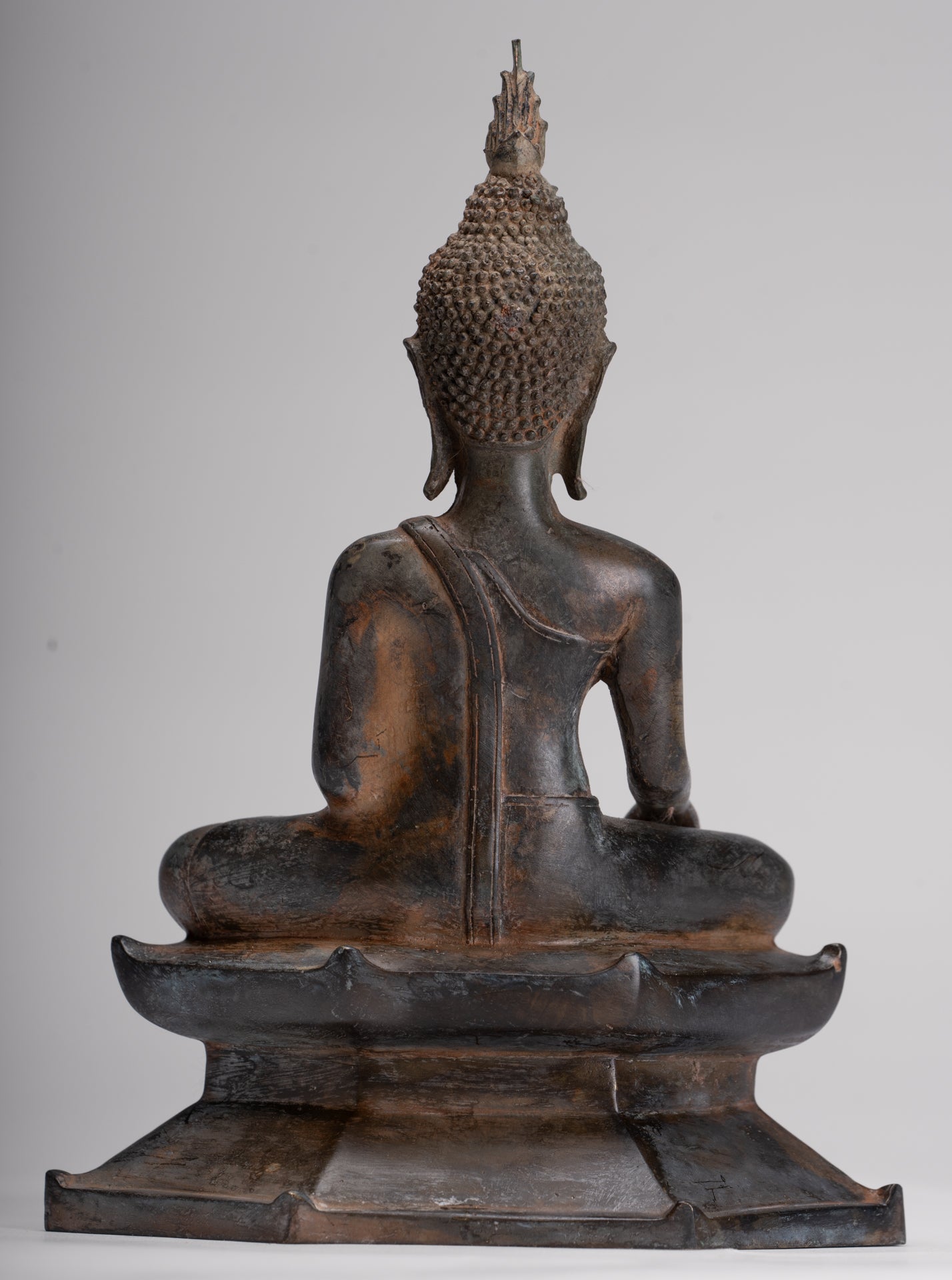 Buddha Statue - Antique Sukhothai Style Thai Enlightenment Buddha Statue - 23.5cm/9"