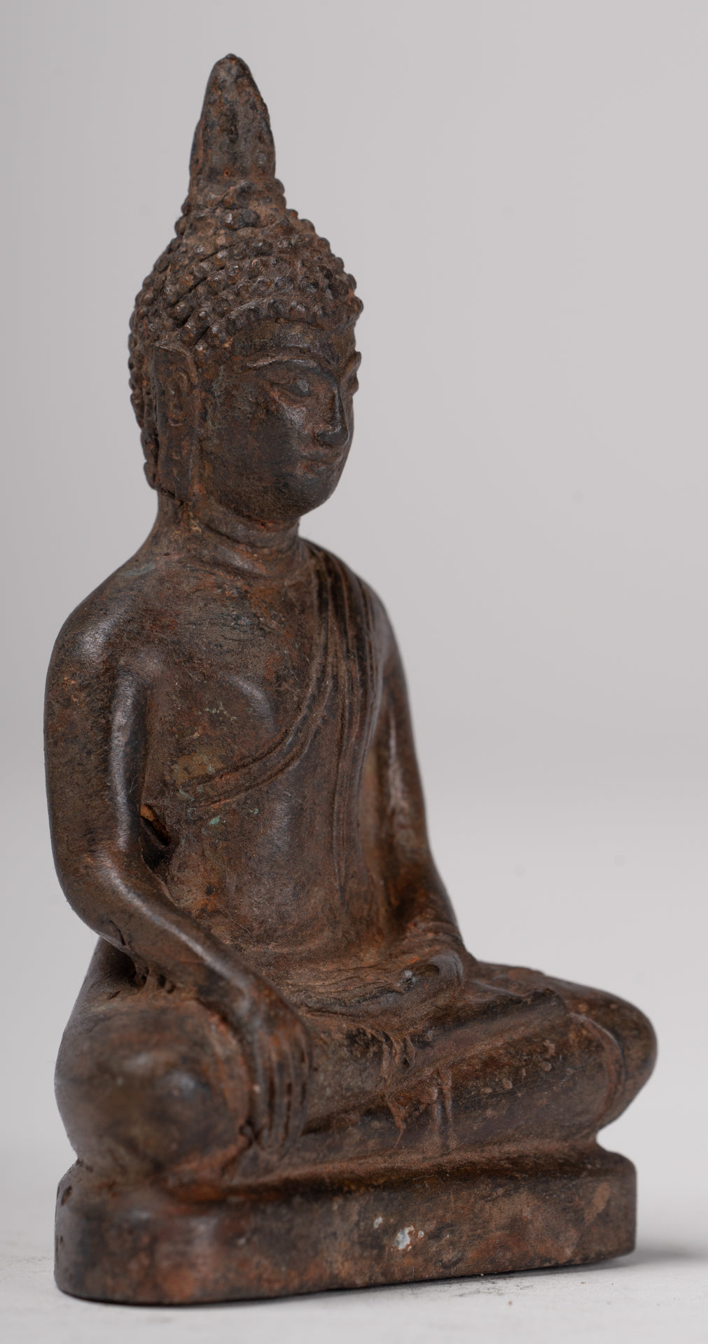 Buddha Statue - Antique Sukhothai Style Thai Enlightenment Buddha Statue - 10cm/4"