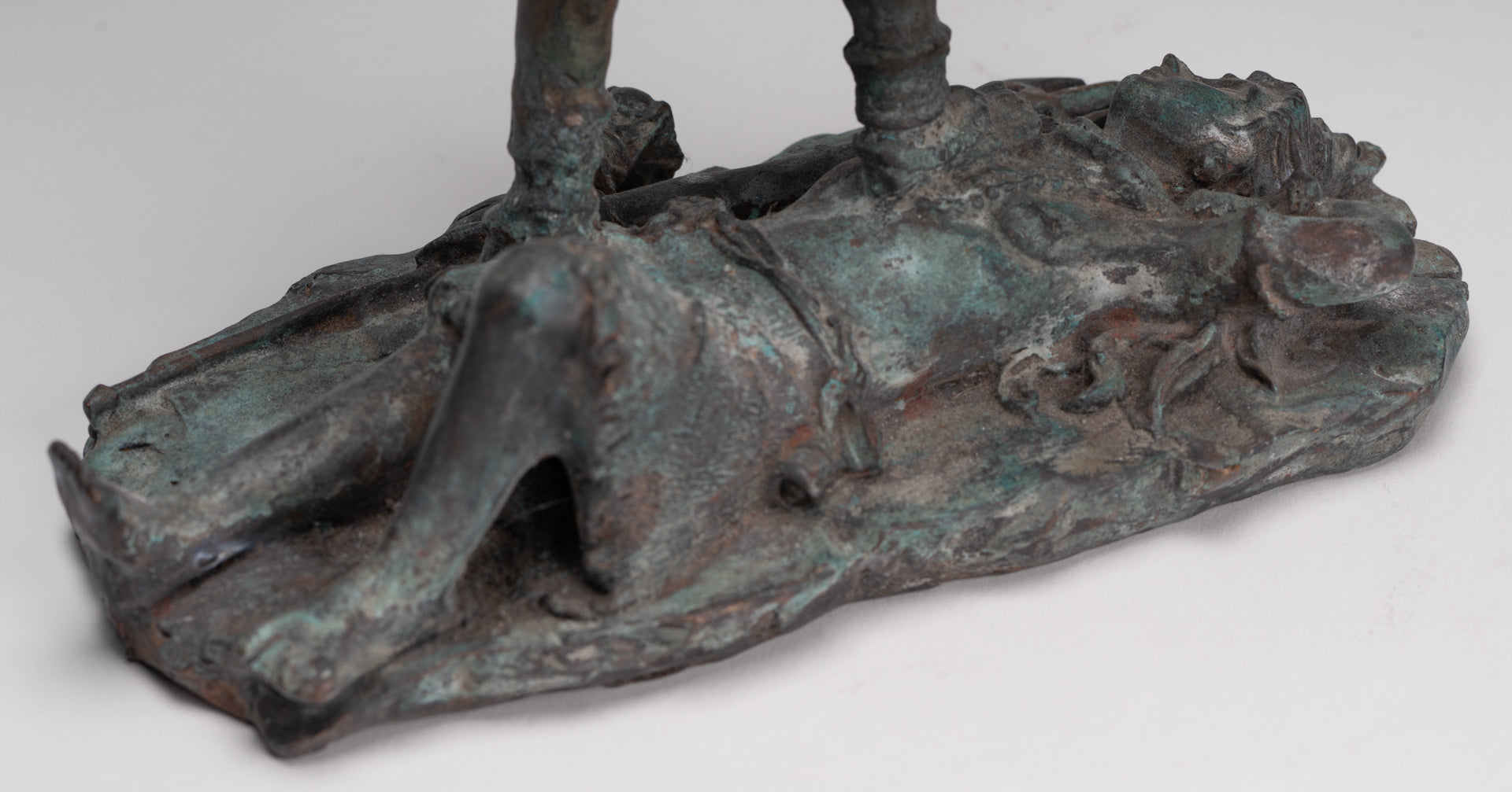 Kali Statue - Antique Indian Style Standing Bronze Kali or Mahakali Statue - 20cm/8"