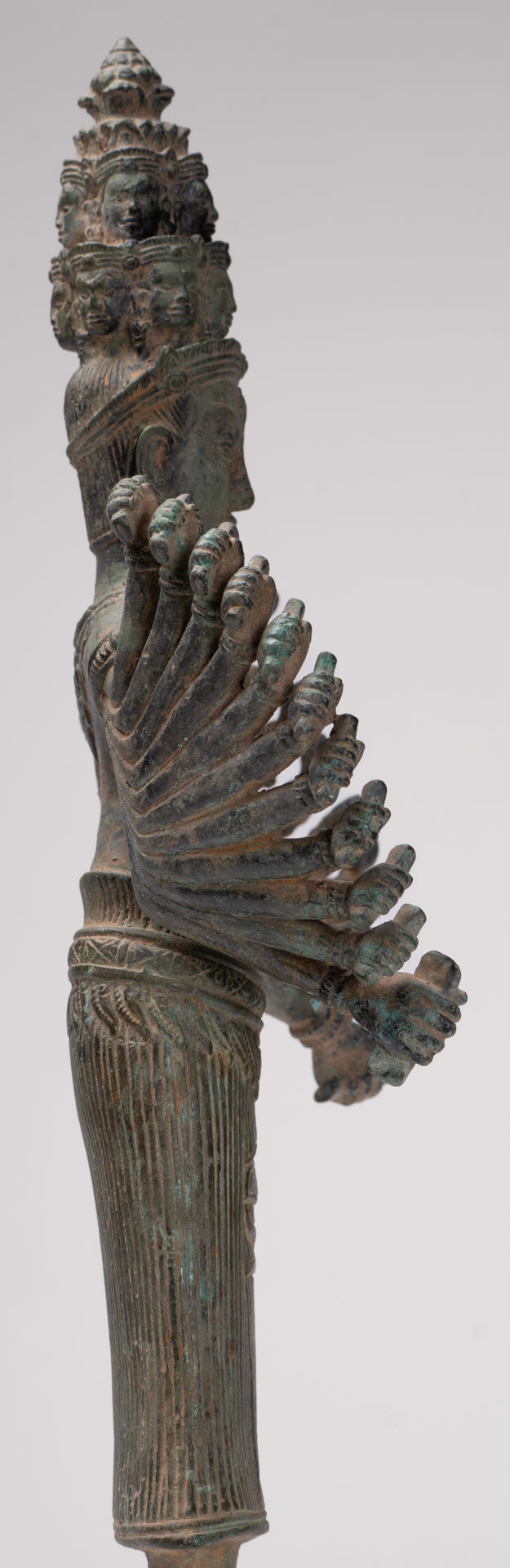 Deity Statue - Antique Khmer Style Bayon Prajnaparamita Statue / Goddess - 36cm/14"