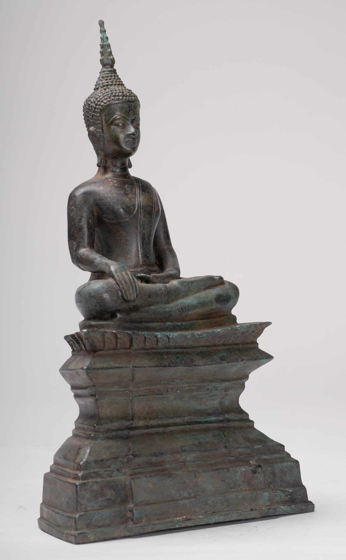 Buddha Statue - Antique Sukhothai Style Thai Enlightenment Buddha Statue - 31cm/12"
