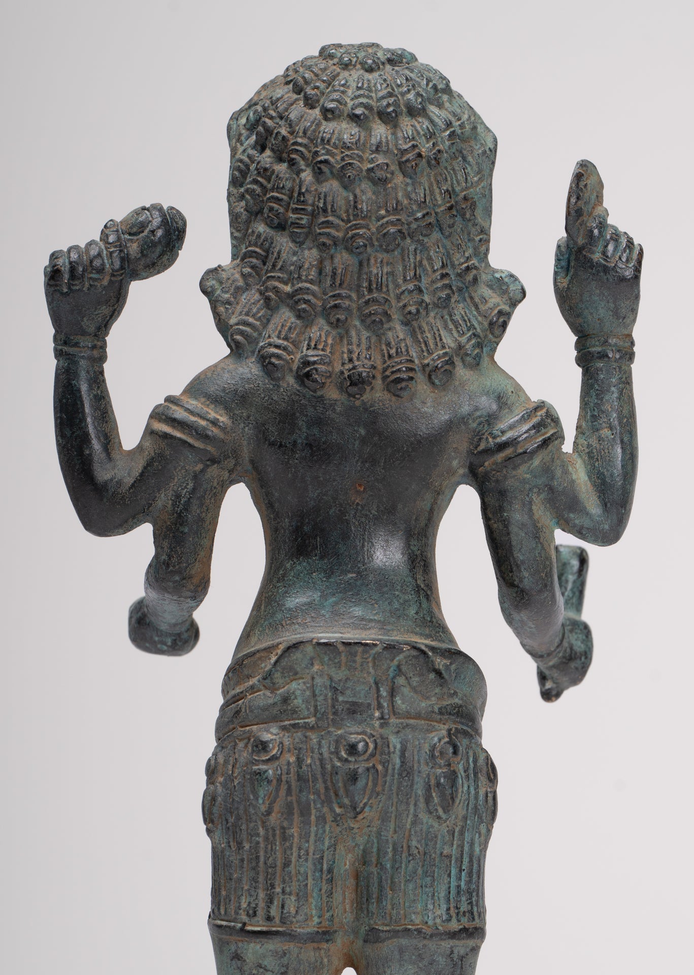 Antique Khmer Style Bronze - Vishnu Avatar - Narasimha or Narasingh - 25cm/10"