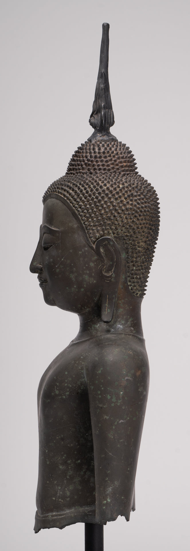 Buddha Statue - Antique U Thong Style Bronze Enlightenment Buddha Torso - 65cm/26"