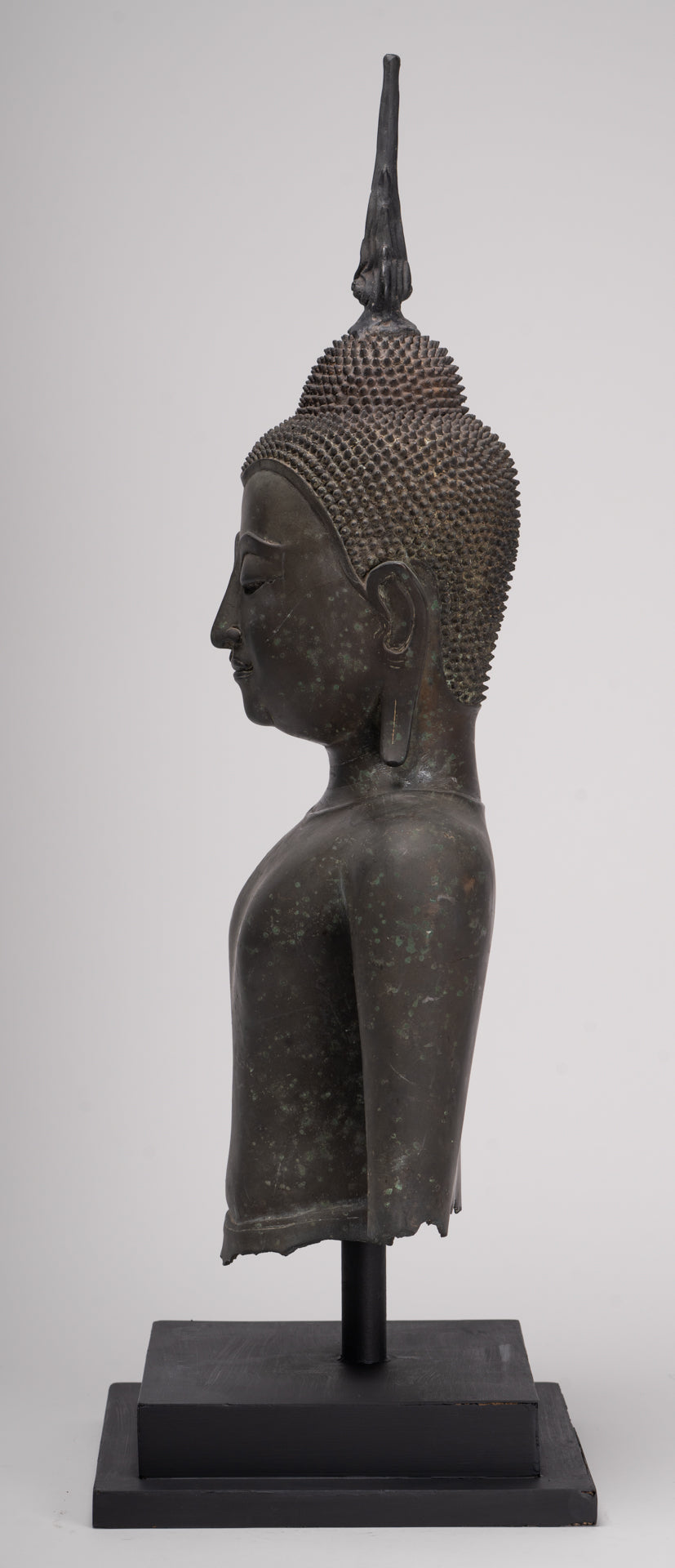 Buddha Statue - Antique U Thong Style Bronze Enlightenment Buddha Torso - 65cm/26"