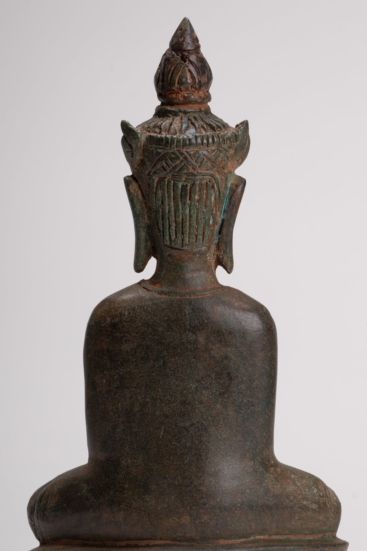 Buddha Statue - Seated Antique Laos Style Meditation Buddha Statue - 26cm/10"