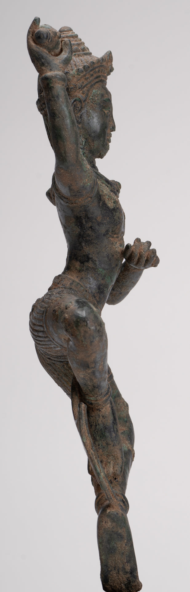 Antique Khmer Style Angkor Wat Bronze Dancing Apsara or Angel - 29cm/12"