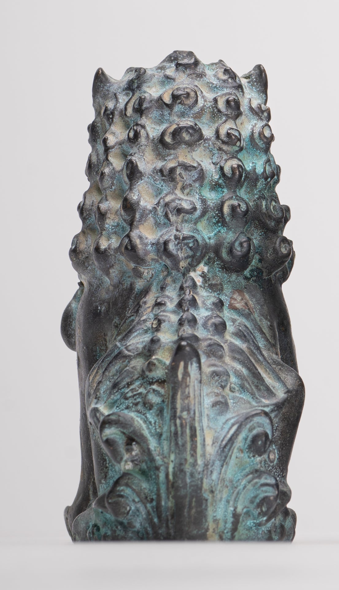 Antique Chinese Style Temple Guardian Lions Shishi Lions Foo Dogs Imperial Lions (Pair) - 10.5cm/4"