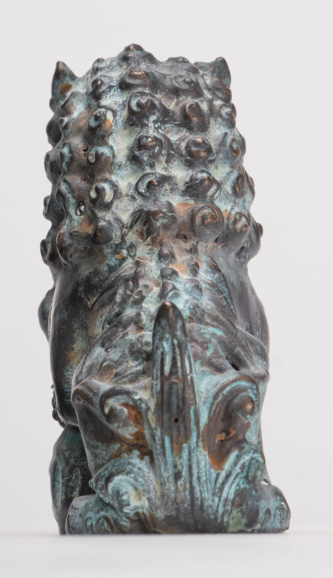 Antique Chinese Style Temple Guardian Lions Shishi Lions Foo Dogs Imperial Lions (Pair) - 10.5cm/4"