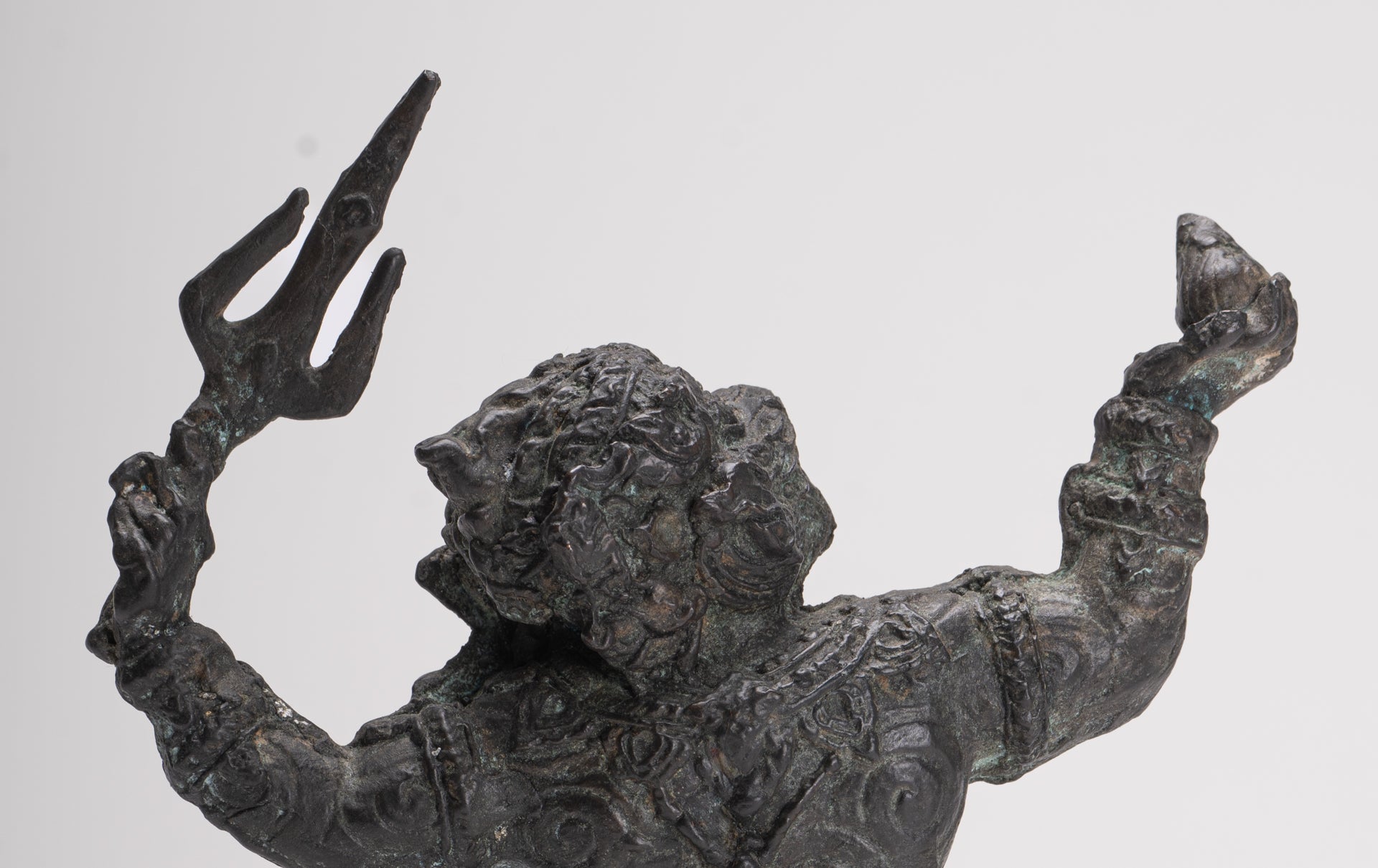 Antique Thai Style Bayon Hindu God Hanuman Statue - 23cm/9" Tall