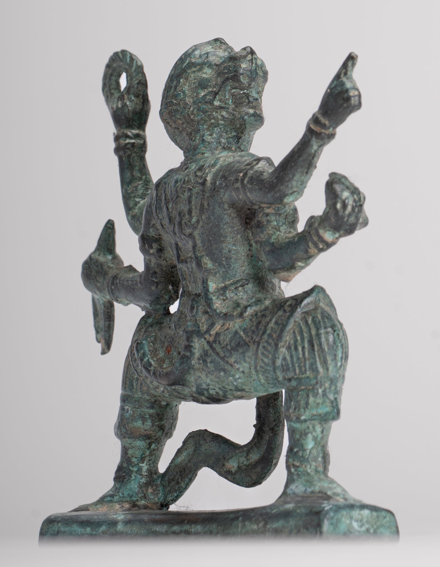 Antique Thai Style Hindu God Hanuman Statue - 12cm/5" Tall