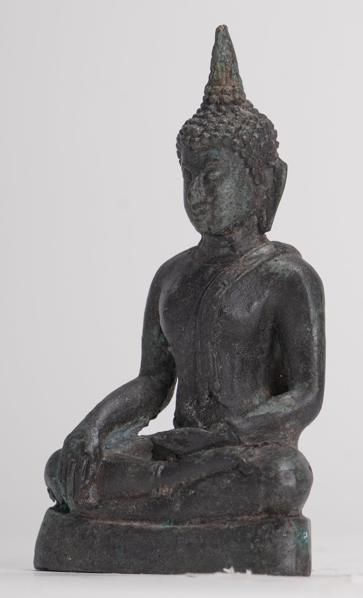 Buddha Statue - Antique Sukhothai Style Thai Enlightenment Buddha Statue - 10cm/4"
