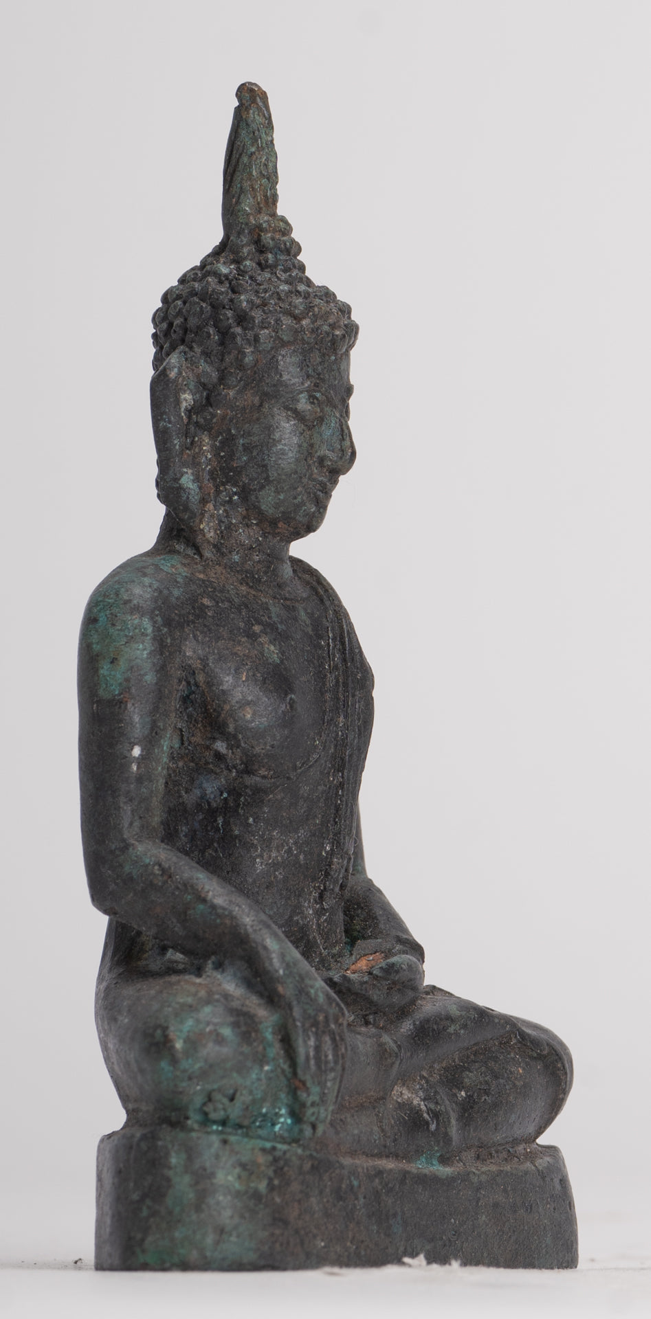 Buddha Statue - Antique Sukhothai Style Thai Enlightenment Buddha Statue - 10cm/4"