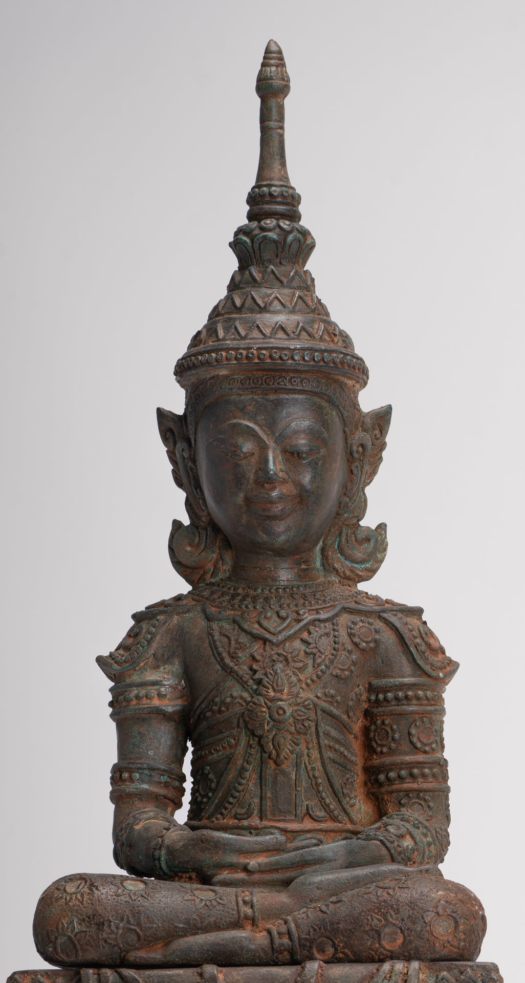 Buddha Statue - Seated Antique Laos Style Meditation Buddha Statue - 61cm/24"