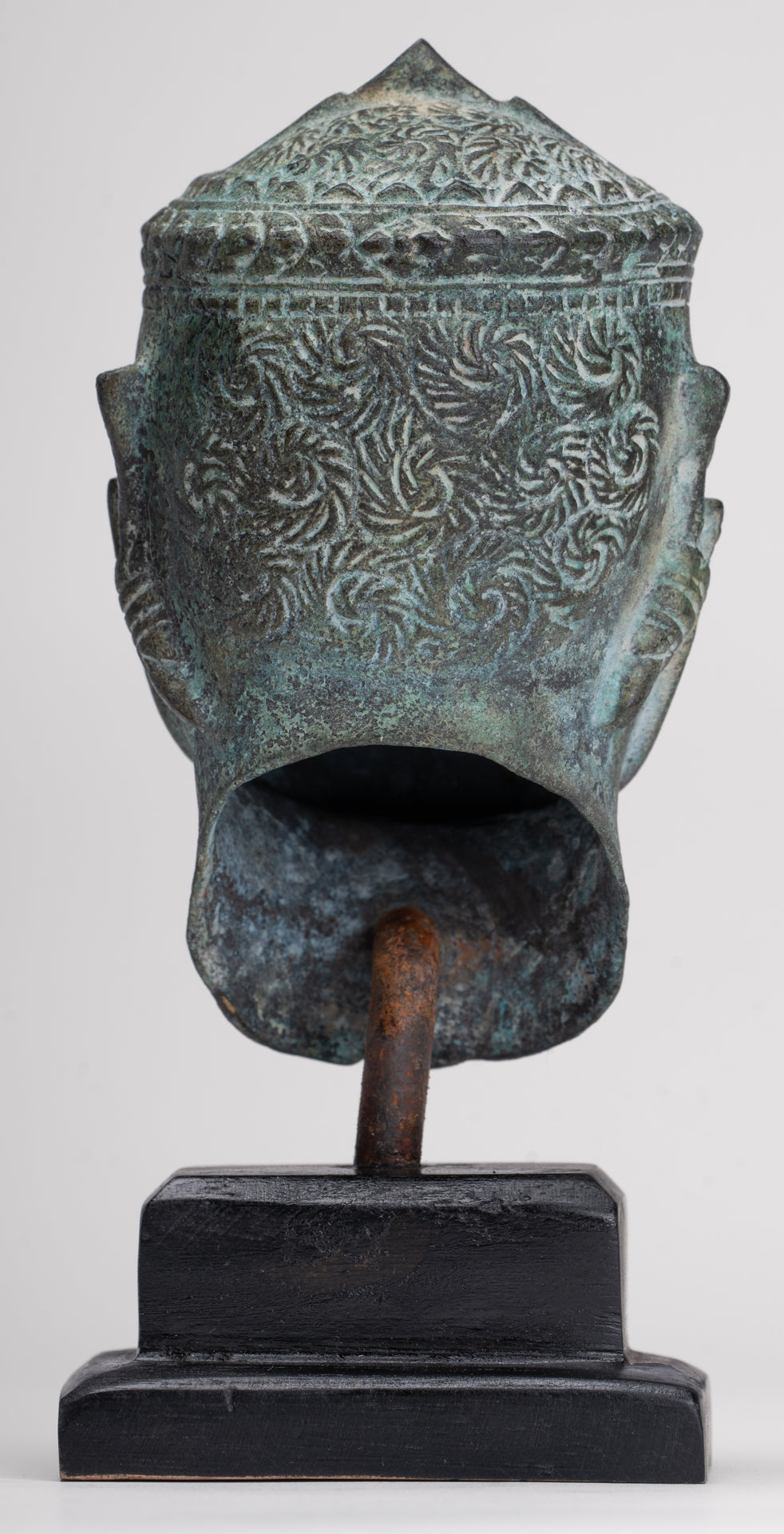 Antique Khmer Style Standing Bayon Hindu God Hanuman Statue - 17cm/7" Tall