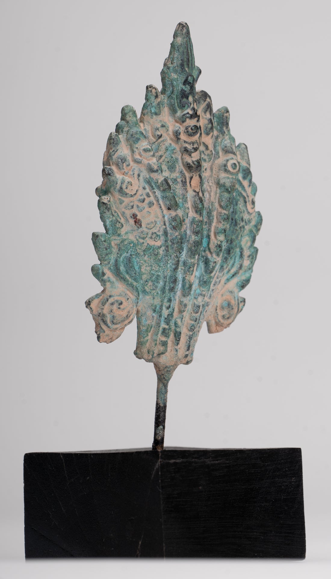 Statue de Naga - Statue de protection en bronze de style khmer antique Naga, serpent ou serpent - 15,5 cm/6"