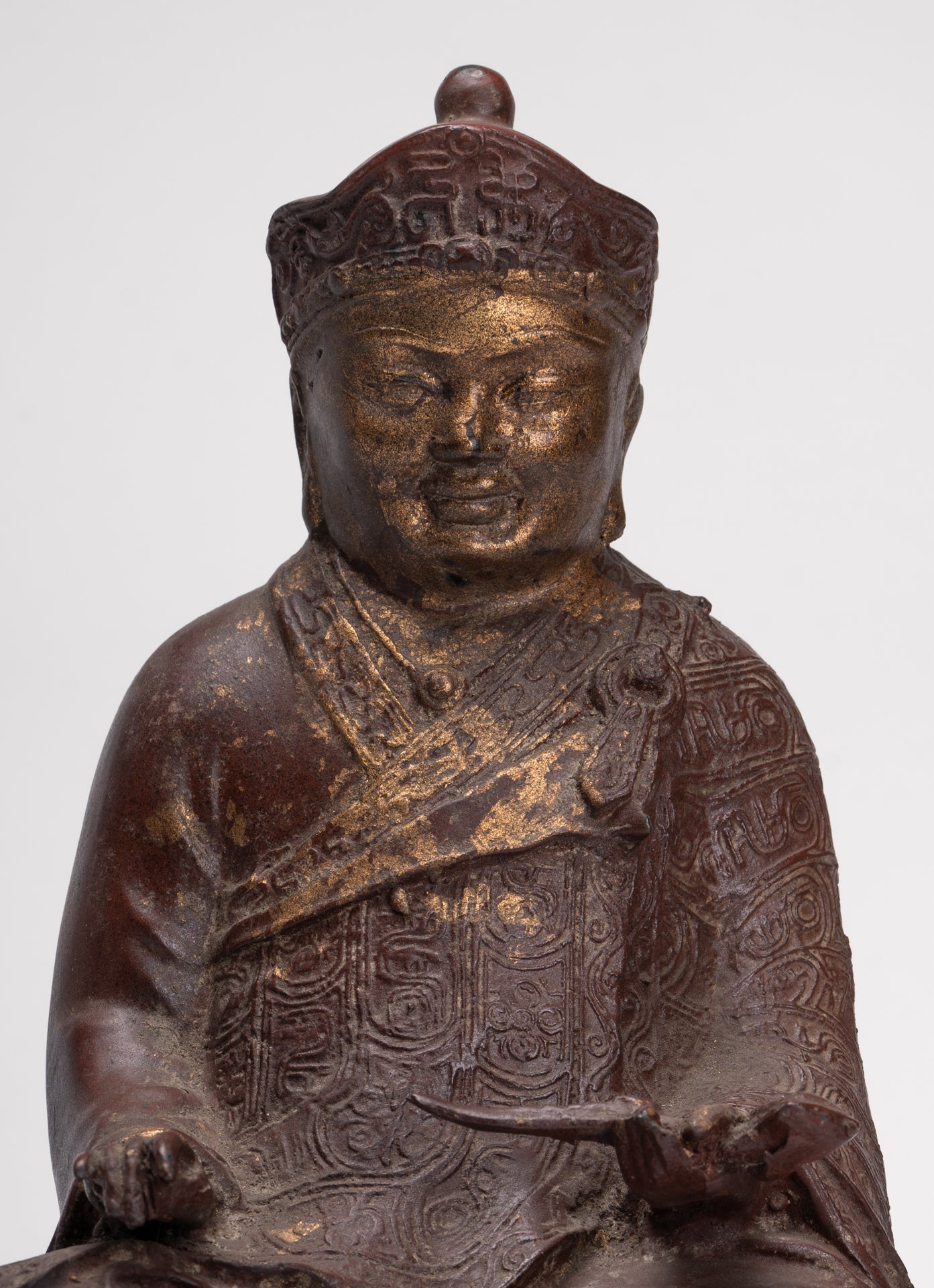 Monk Statue - Antique Chinese Style Tai Hong Gong Chinese Monk Statue - 34cm/14"