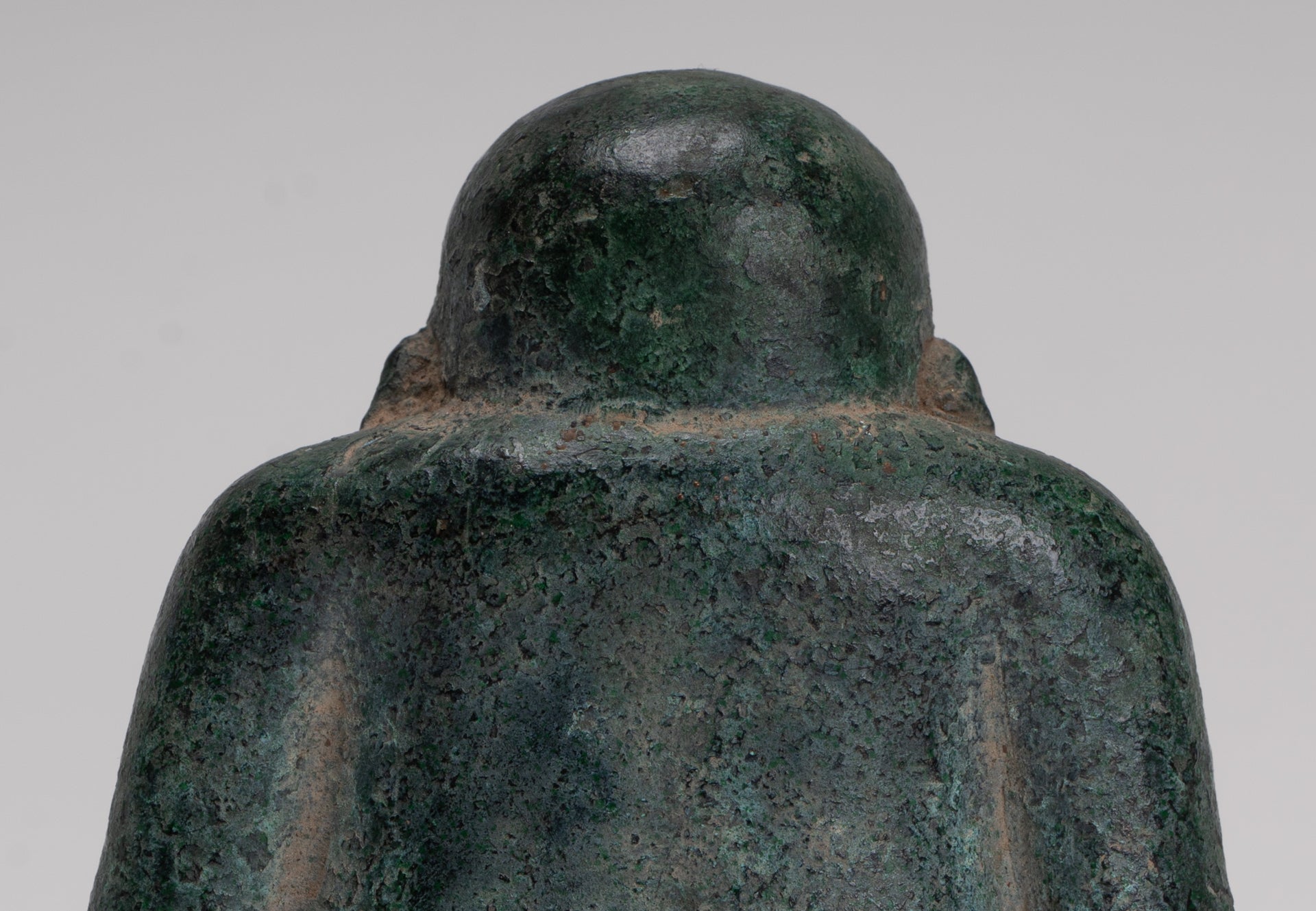 Seated Monk Statue - Antique Thai Style Bronze Phra Sangkachai Monk Statue - 11cm/4"