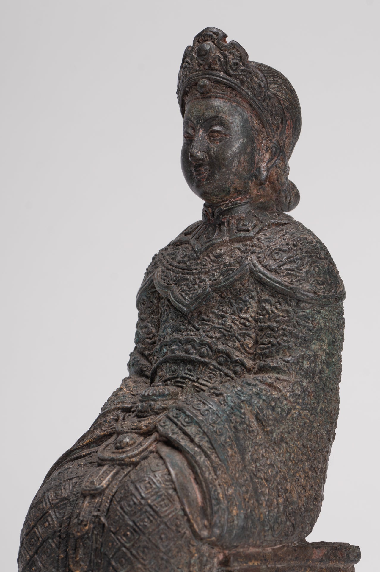 Chinese Heroine - Antique Chinese Style Lim Ko Naio Statue - 23.5cm/9"